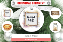 Ornament Watercolor Signs of Thanks Product Image 1