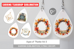Earring Watercolor Signs of Thanks Product Image 1