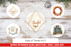 Wind Spinner Watercolor Signs of Thanks Product Image 1