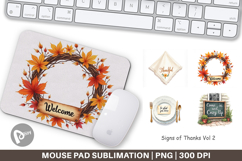 Mouse Pad Watercolor Signs of Thanks Product Image 1