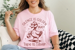 Silence is Golden Sarcastic SVG PNG, Duct Tape is Silver Product Image 6
