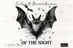 Silent Guardian Of The Night Gothic PNG | Tortured Poet PNG Product Image 4