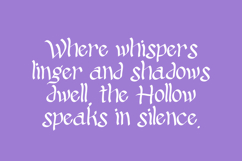 Silent Hollow Display Font Product Image 2