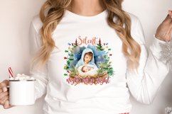 Silent night holy night Sublimation PNG Product Image 2
