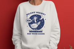 Silent Night Not With Geese SVG | Funny Christmas Goose PNG Product Image 2