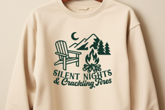 Silent Nights and Crackling Fires SVG PNG Camping Campfire Product Image 3