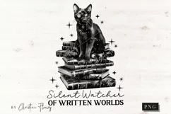 Silent Watcher Of Written Worlds Gothic PNG | Tortured Poet Product Image 4