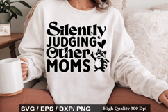 Silently Judging Other SVG -Vintage Funny Raccoon Design Product Image 1