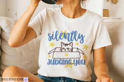 Funny Cat Hand-Drawn SVG PNG Sublimation Design Product Image 2