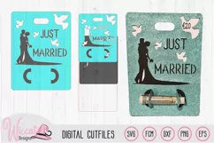 Couple wedding money card svg, Just married svg Product Image 2