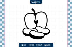 Apple Fruit SVG - Autumn Cut File Product Image 3