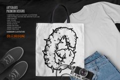 Vapor trails G letter cannabis logo outline Product Image 4