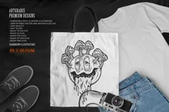 Fungal fantasia psychedelic emoji vibe silhouette Product Image 2