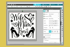 Wife Mom Boss | Heels Svg | Cut Files for Cricut, Silhouette Product Image 7