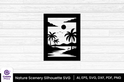 silhouette-landscape-nature-clipart svg-printable-nature clipart-black-frame-scenery svg