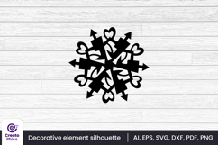 silhouette svg-decorative element-laser cutting-svg clipart-clipart-sublimation-black-craft