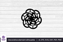 silhouette svg-decorative element-laser cutting-svg clipart-clipart-sublimation-black-craft