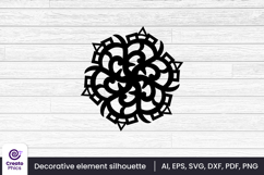 silhouette svg-decorative element-laser cutting-svg clipart-clipart-sublimation-black-craft