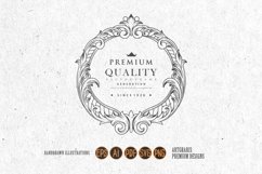 Craft Elegant floral ring frame ornaments Product Image 1
