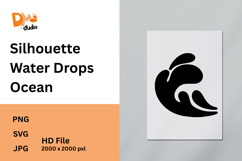 Silhouette Water Drops Ocean - Inspired Graphic Elements Product Image 1