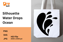 Silhouette Water Drops Ocean - Inspired Graphic Elements Product Image 1
