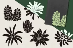 Silhouettes of cacti and succulents Product Image 2