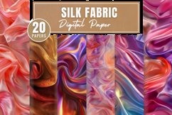 Silk Fabric Digital Paper Bundle Product Image 1