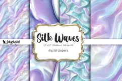 Silk Waves Iridescent Texture Papers Product Image 1