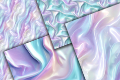 Silk Waves Iridescent Texture Papers Product Image 2