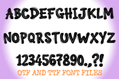 Silly Cartoon Crazy Alphabet Lettering ABC Text Font OTF Product Image 2