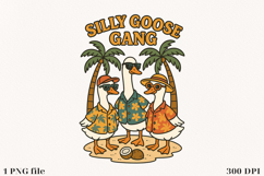 Silly Goose Sublimation Design | PNG File Product Image 1