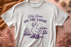 Silly Goose On The Loose SVG - Funny Goose in Boots PNG Product Image 2