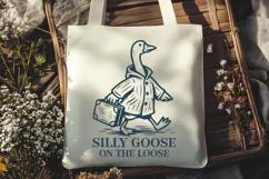 Silly Goose SVG Funny Goose on the Loose Clipart | PNG Print Product Image 3