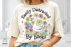 Funny Silly Goose Book Lover PNG, Bought Another Book Product Image 2