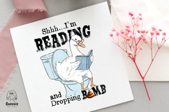 Funny Silly Goose Book Lover PNG, Bought Another Book Product Image 4