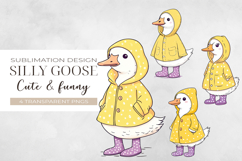Silly goose Sublimation Design PNG. Product Image 1