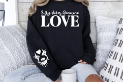 Silly jokes genuine love Sleeve SVG Product Image 2