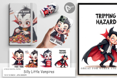 Silly Vampires Digital Paper Product Image 1