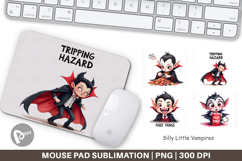Silly Vampires Mouse Pad Product Image 1