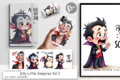 Silly Vampires Digital Paper Product Image 1