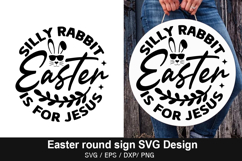 Easter Round Sign SVG Bundle - Easter Round Sign Design ,Eas Product Image 15