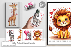 Silly Safari Digital Paper Product Image 1