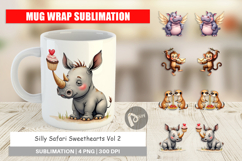Silly Safari Mug Wrap Product Image 1