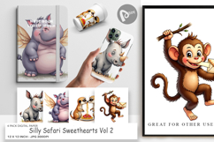 Silly Safari Digital Paper Product Image 1