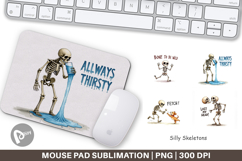 Silly Skeletons Mouse Pad Product Image 1