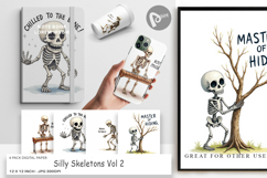 Silly Skeletons Digital Paper Product Image 1