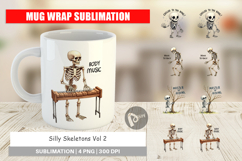 Silly Skeletons Mug Wrap Product Image 1