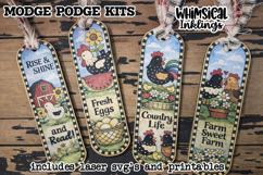 Silly Chickens Bookmarks Modge Podge SVG's and Printables Product Image 2