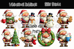 Silly Santa Christmas Clipart| Christmas Sublimation Product Image 1