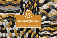 Silver And Gold Glitter Pattern Product Image 1